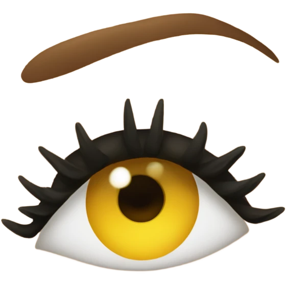 eyelash fluttering emoji