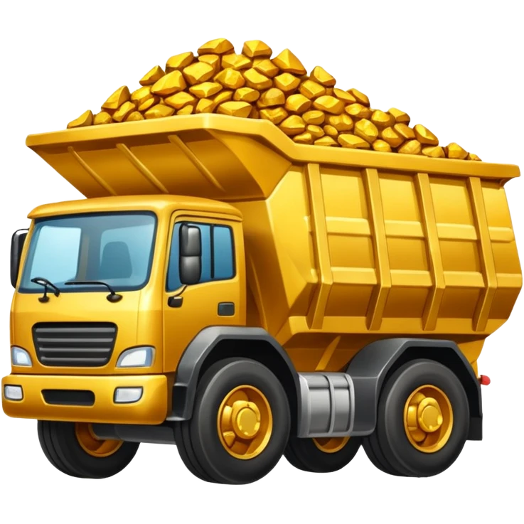 ore truck with gold ore emoji