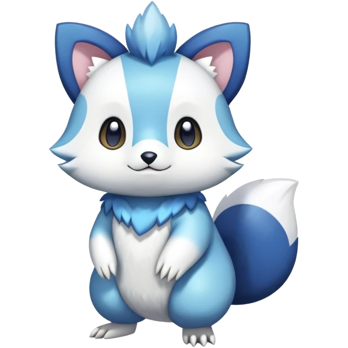 Shiny Sparkly Cute Kawaii Furry  Furret-Oshawott-Meowstic-Zangoose-Hybrid (Full body) emoji