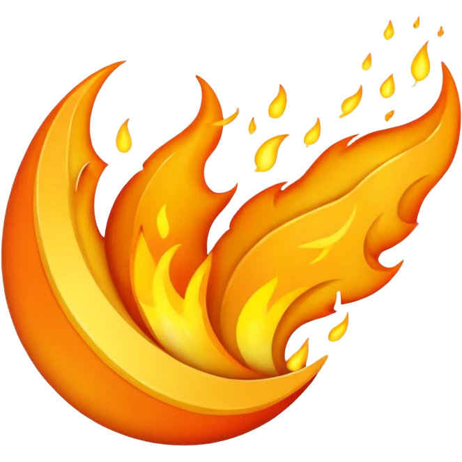 mirco steps of fire emoji