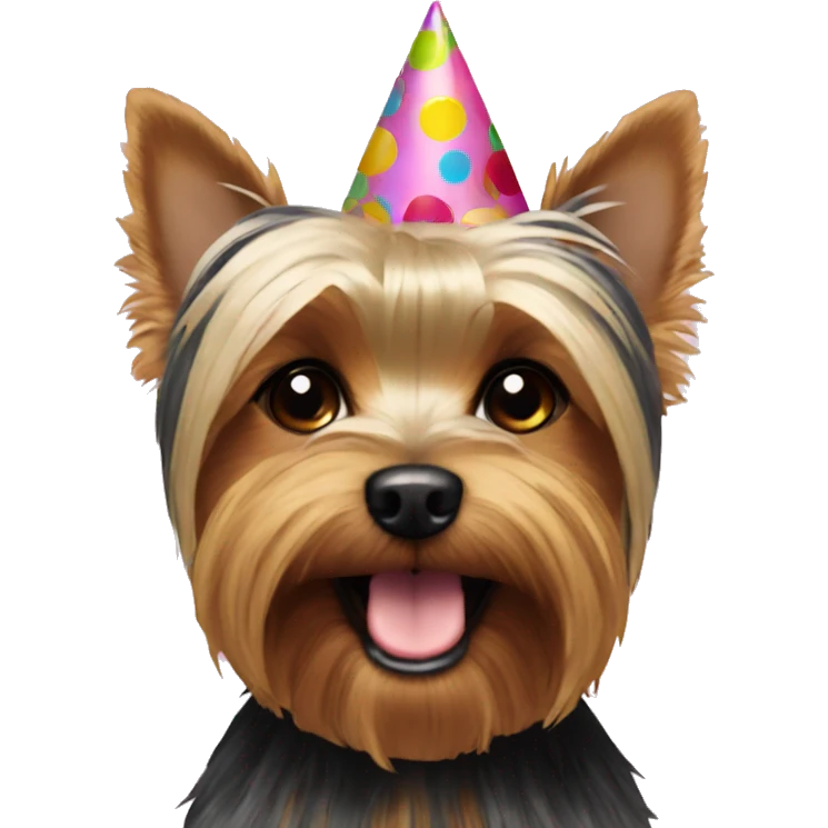 Party yorkie  emoji