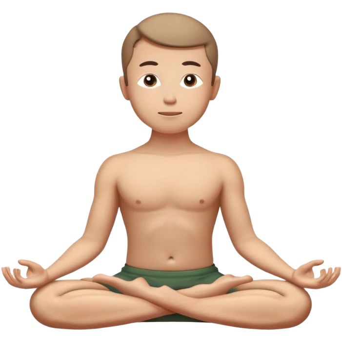 wellness meditation person in lotus position emoji