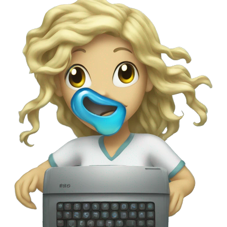 computer abd mermaid emoji