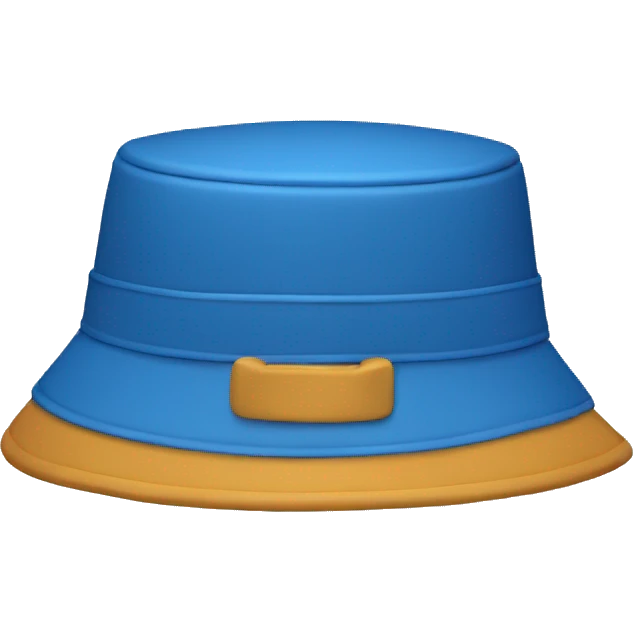 bucket hat blue emoji