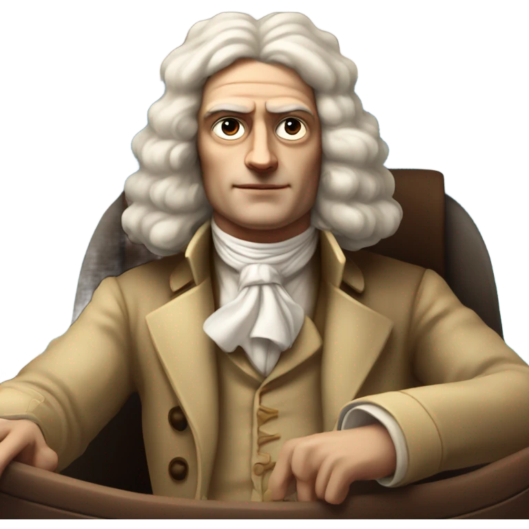 Isaac newton flying a plane  emoji