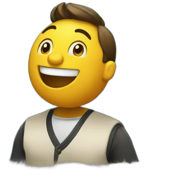 happy new year man celebrating emoji