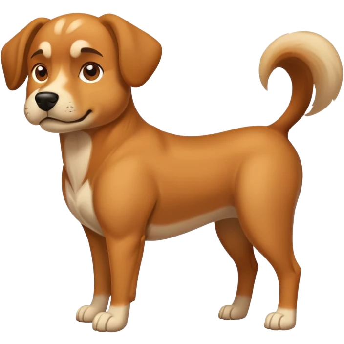 A dog with a six pack  emoji