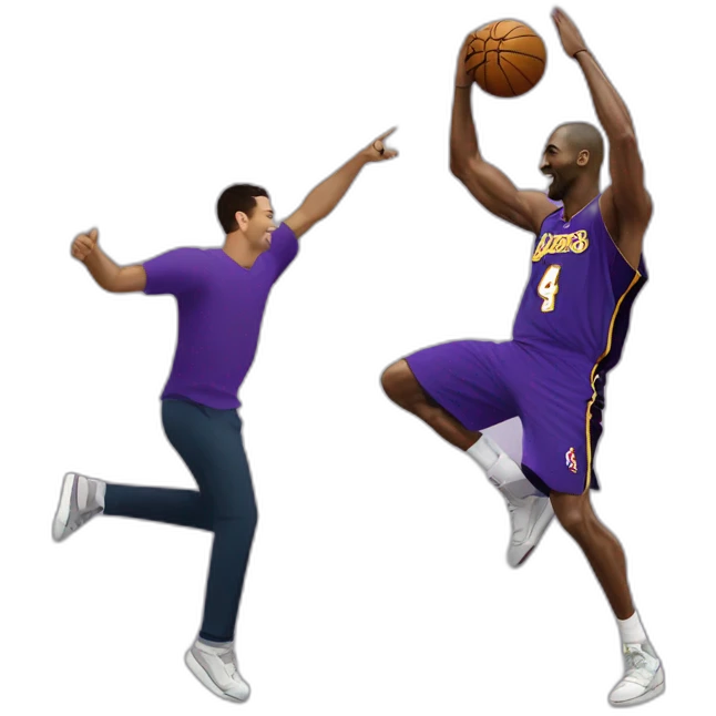 kobe Bryant dancing with christiano Ronaldo emoji