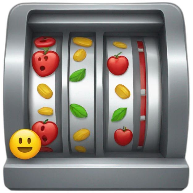 Slot flat style emoji