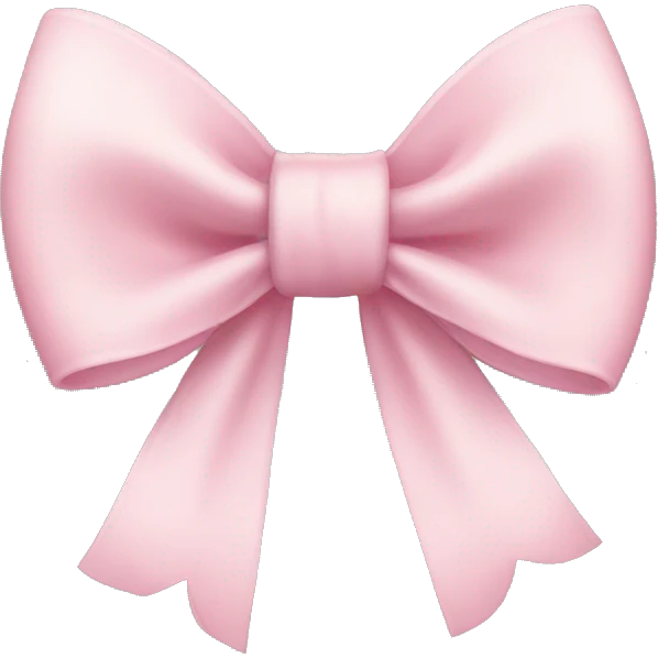 light pink bow emoji