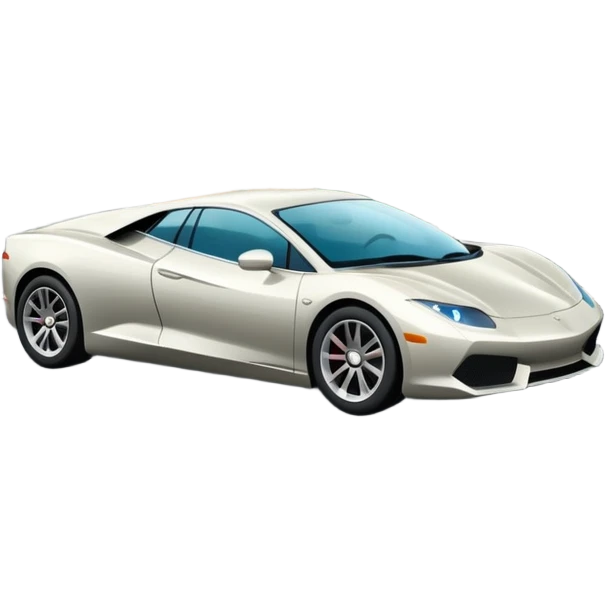 luxury car is driving on a scenic highway emoji