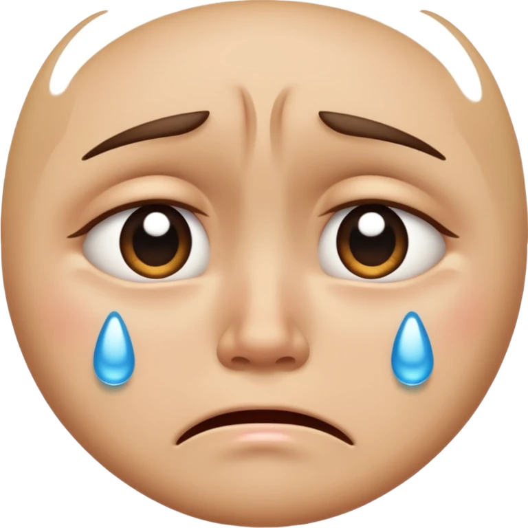 crying face emoji, expressive and clear emoji