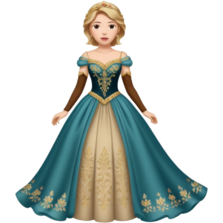 Scarlett Johansson in a princess dress emoji