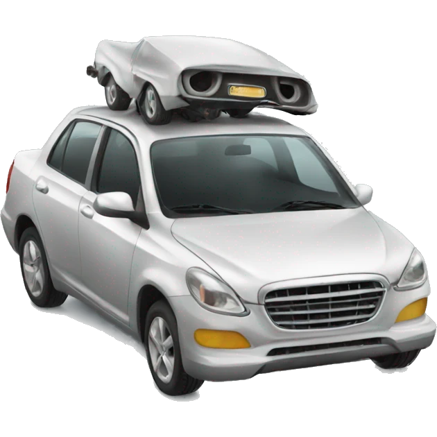 A crazy car  emoji