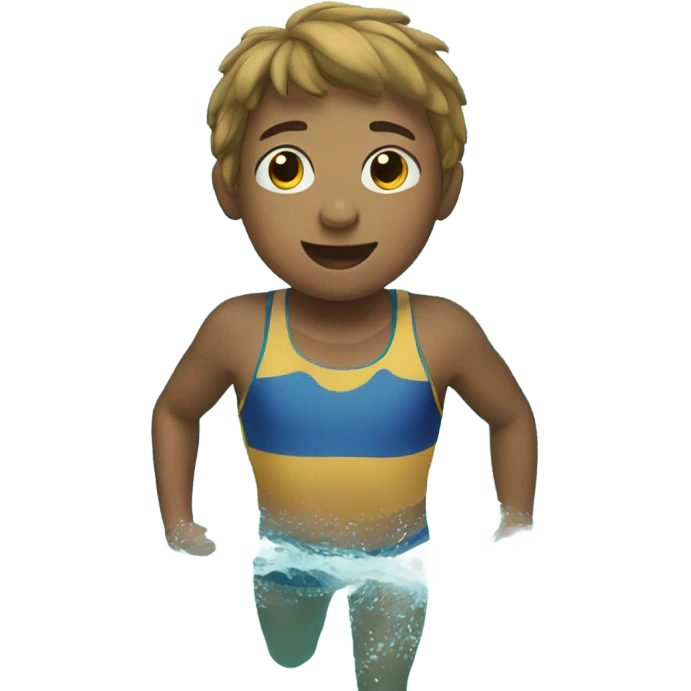 Kids swimming emoji