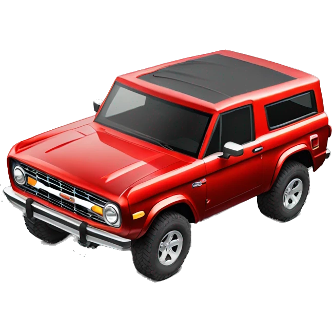 Hot Pepper Red Metallic Ford Bronco Big Bend emoji