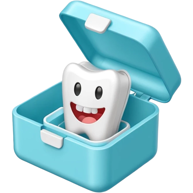 Dental floss in a box emoji