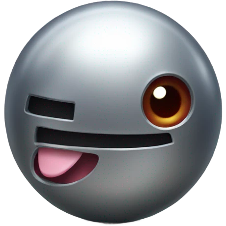 Metal Kirby ball with wheels emoji