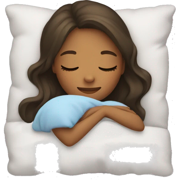 Girl sleeping  emoji