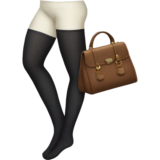 Tights and purse emoji