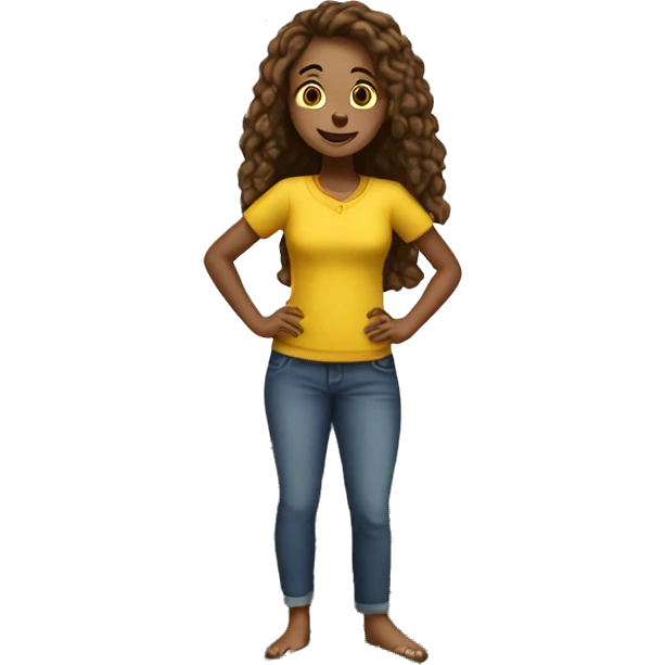 Burnett girl standing on pile of money  emoji