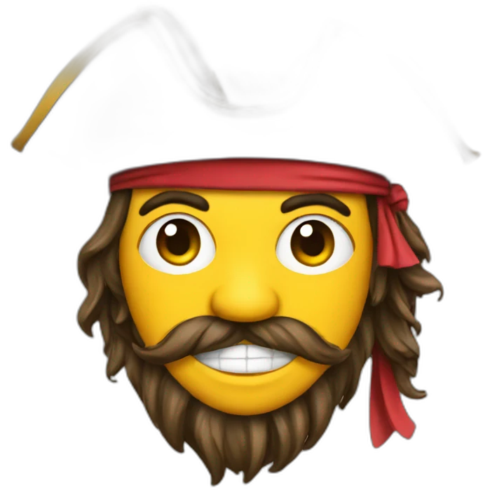 Pirate smiley emoji