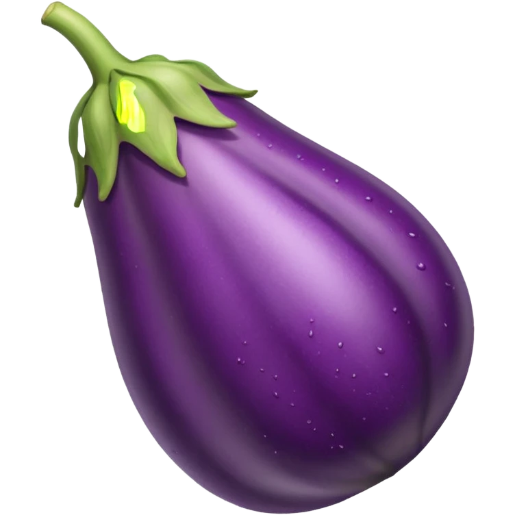 Eggplant with white stuff coming out of the tip emoji