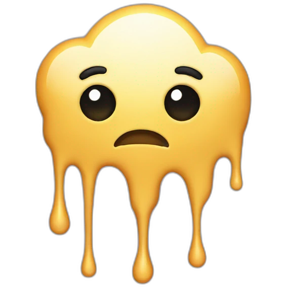 Dripping pixels emoji