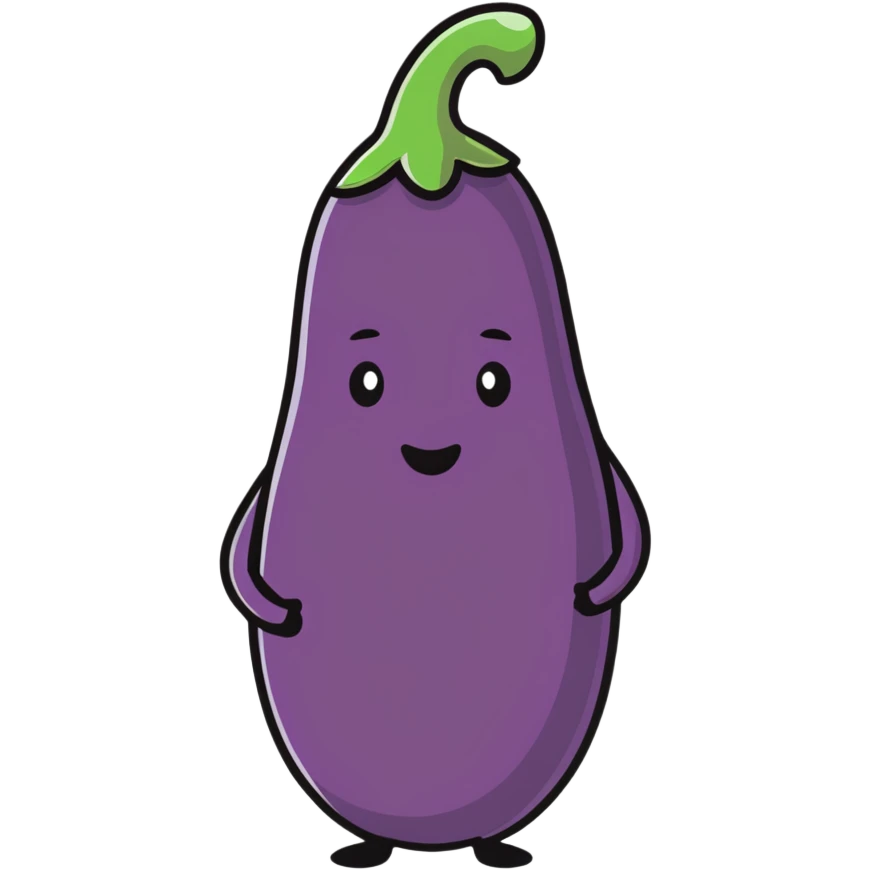 Person wit eggplant  emoji