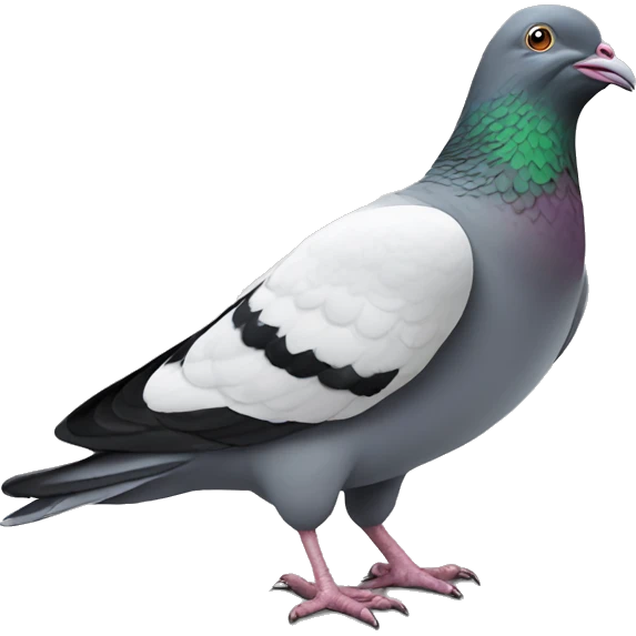pigeon eating cow emoji