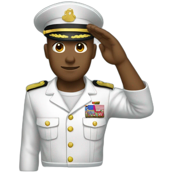 Strong Marine saluting emoji