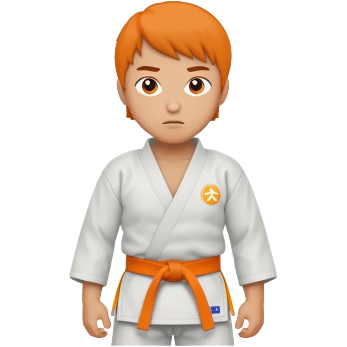 Judokas ceinture orange emoji