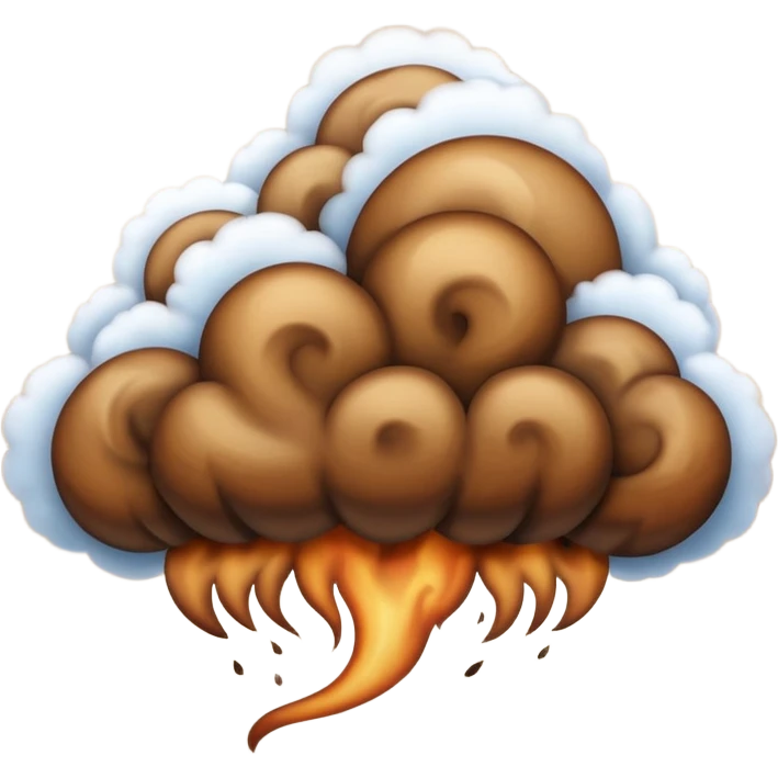 brown cloud emoji