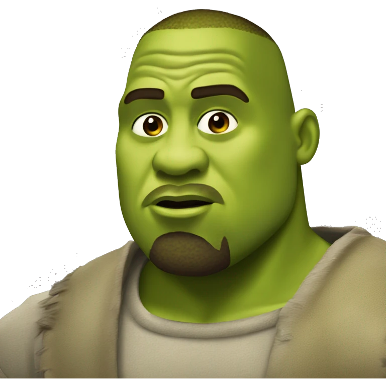 Kanye west as shrek emoji