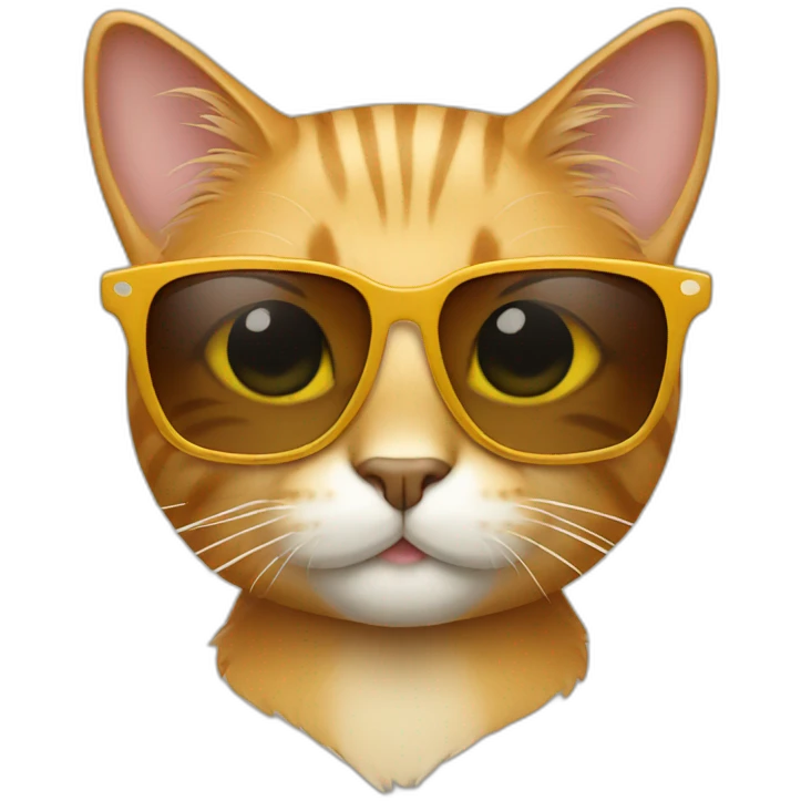 Cat with sunglasses emoji