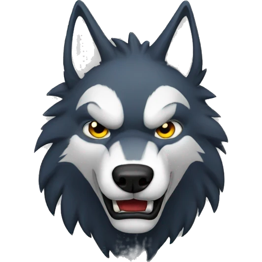 Lobo llorando emoji