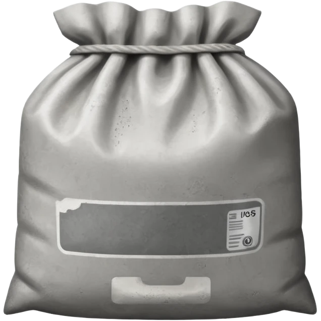 cement powder square bag emoji