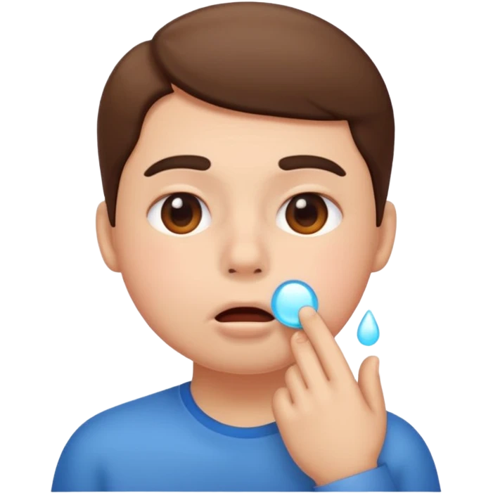 You make a emoji of a personu holding their breath (like a swimmer has to underwater) —  like with puffed cheeks emoji