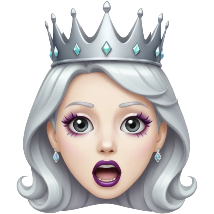 Glitter scream queen emoji