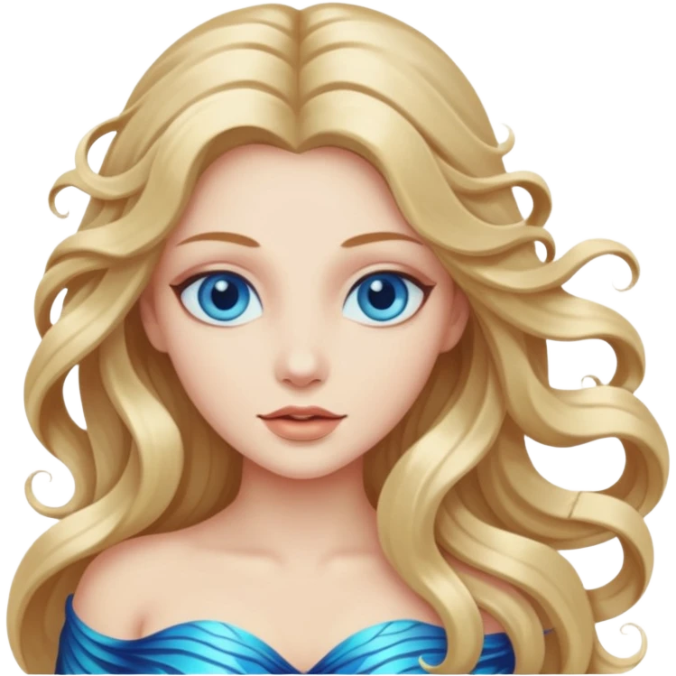 Beautiful mystic siren emoji