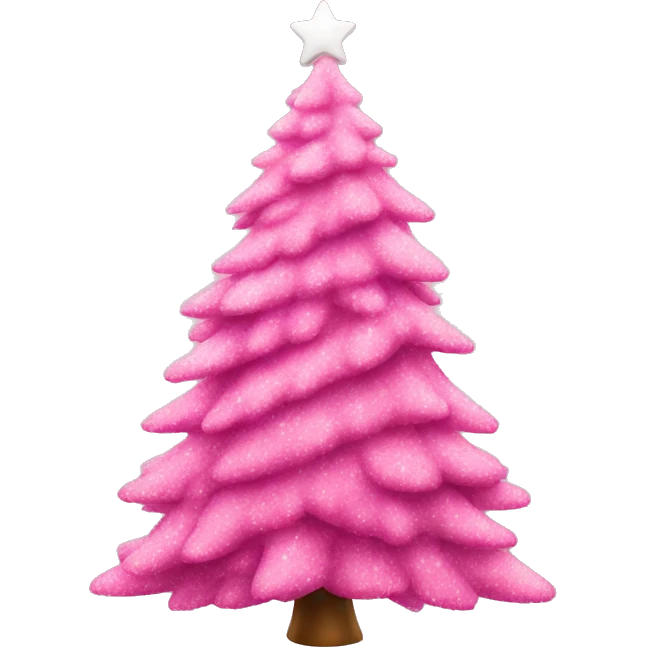 pink christmas tree emoji