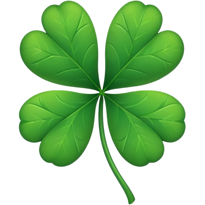 Five leaf clover emoji