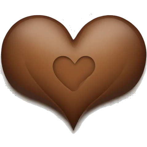 Brown heart emoji