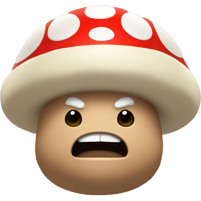 Mario-style Mushroom Sumo Wrestler emoji