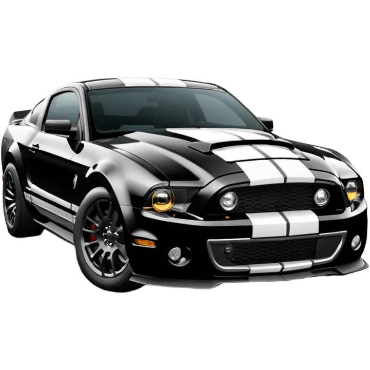 mustang shelby gt500 full black emoji