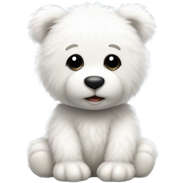 white teddybear emoji