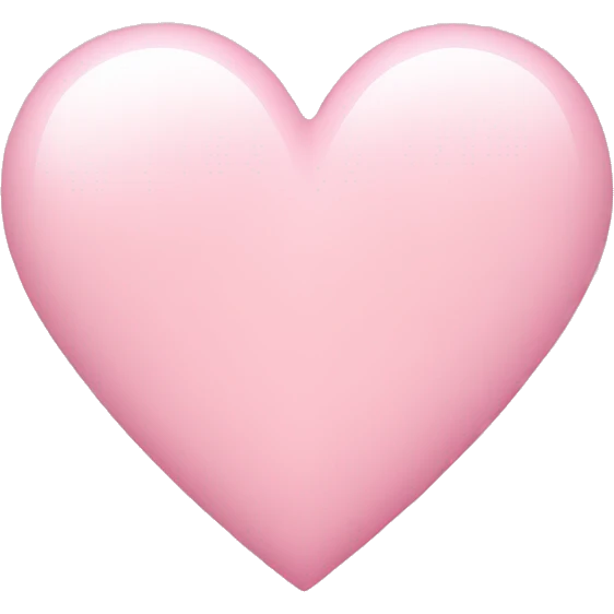 Light pink heart  emoji