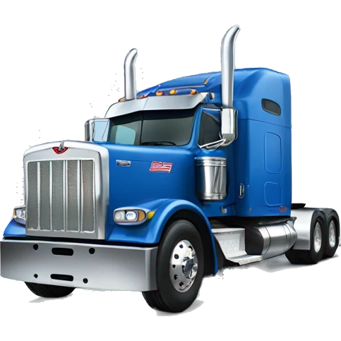 Blue peterbilt 379 emoji