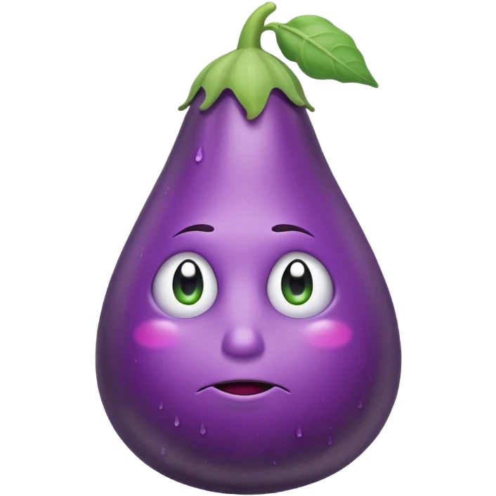 sad eggplant emoji