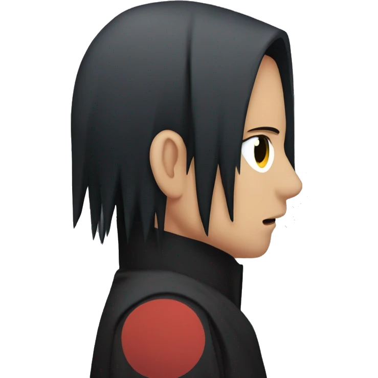 Itachi Uchiha giving a kiss emoji